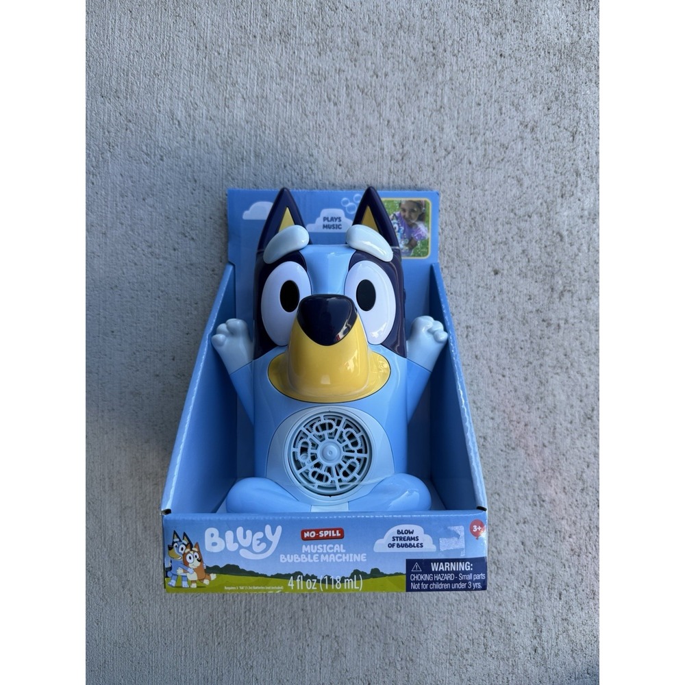 Disney Bluey No Spill Musical Bubble Machine Brand New 2025
